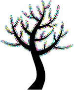 Colorful Valentine Hearts Tree 6