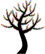 Colorful Valentine Hearts Tree 7