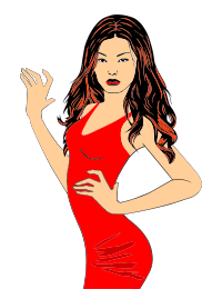 Woman In Red