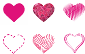 Various Hearts Set