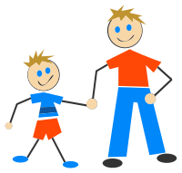 Stick Figure And Son
