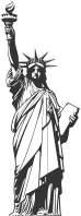Statue Of Liberty Line Art