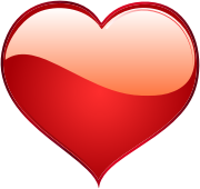 Shiny Red Heart