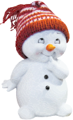 Playful Snow Man