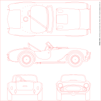 Shelby Cobra blueprint