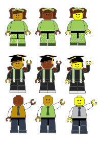 Multi Cultural Lego Figures
