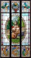 Greek Myth Stained Glass Window