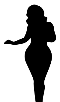 Full Figured Woman Silhouette