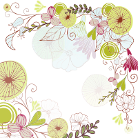 Floral Corner Border Frame