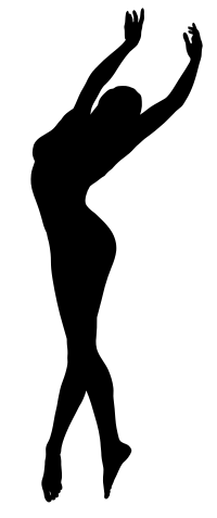 Dancing Woman Silhouette