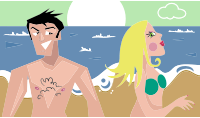 Beach Couple