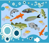 Abstract Underwater Scene