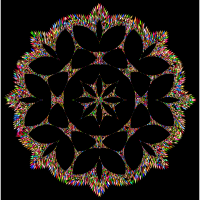 Jagged Chromatic Snowflake