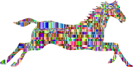 Checkered Chromatic Galloping Horse