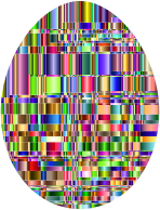 Checkered Chromatic Easter Egg