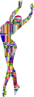 Checkered Chromatic Dancing Woman