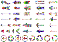 Checkered Chromatic Arrows Set