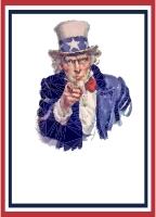 Low Poly Uncle Sam World War 2 Poster