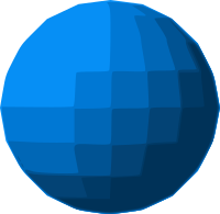 Blue Sphere Disco ball 