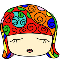 rainbow girl