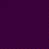 Woven Cloth Chain Blue Red