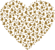 Chaotic Colorful Heart Fractal 9 No Background