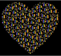 Chaotic Colorful Heart Fractal 10
