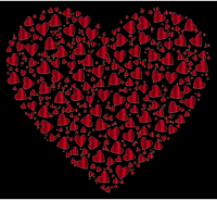 Chaotic Colorful Heart Fractal 11