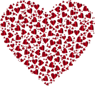 Chaotic Colorful Heart Fractal 11 No Background