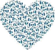 Chaotic Colorful Heart Fractal 12 No Background