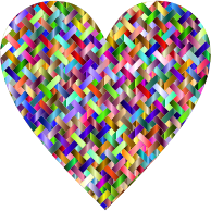 Colorful Heart Lattice Weave 2