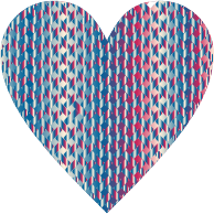 Colorful Heart Lattice Weave 7