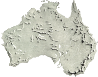 Australia relief map 2