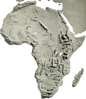 Africa relief map 2