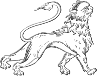 Stylised lion 3
