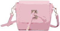 Pink Leather Handbag without logo