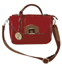 Red Leather Purse without Logo