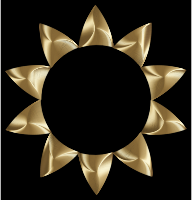 Prismatic Sun Line Art 2