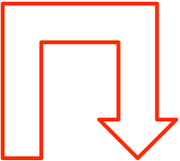 U-shaped arrow set 1