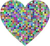 Prismatic Mosaic Heart
