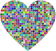 Prismatic Mosaic Heart 2