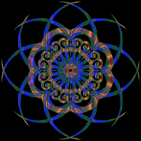 Chromatic Abstract Geometric Art