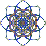 Chromatic Abstract Geometric Art No Background