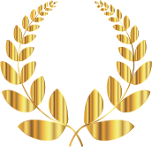 Gold Laurel Wreath 2 No Background
