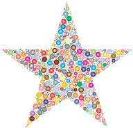 Colorful Circles Star 2