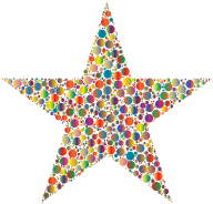 Colorful Circles Star 4
