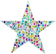 Colorful Circles Star 5