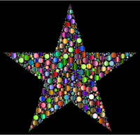 Colorful Circles Star 8
