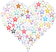 Colorful Heart Stars 3