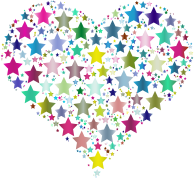 Colorful Heart Stars 6